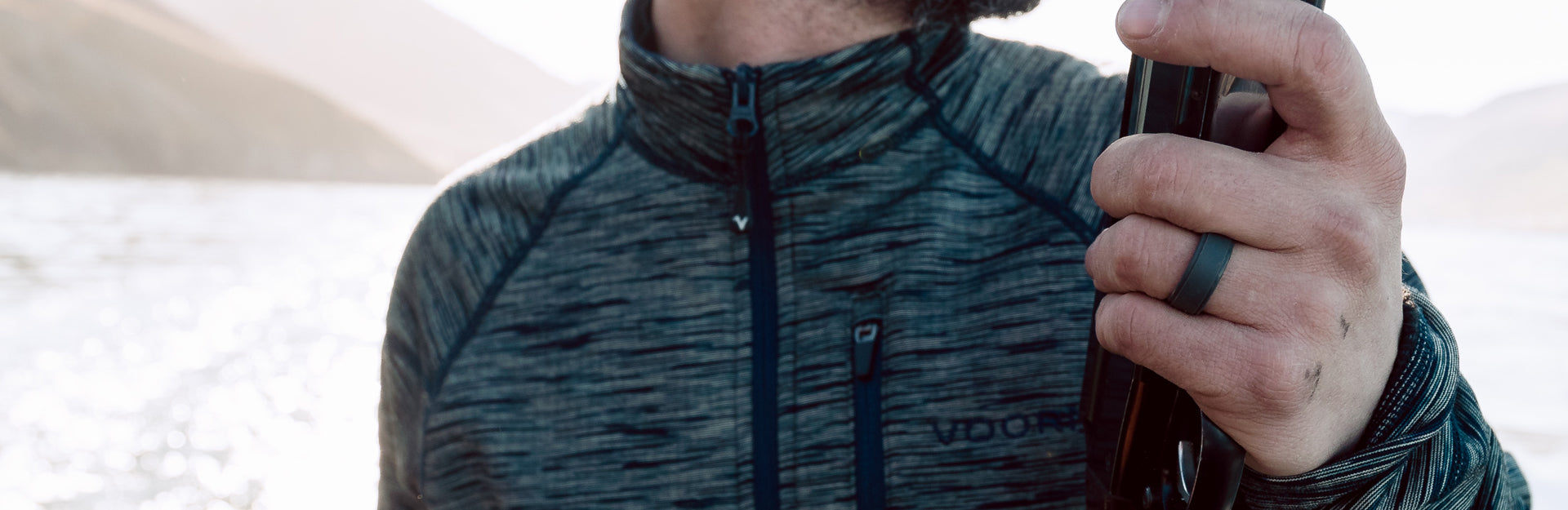 man on boat with groove zeus ring