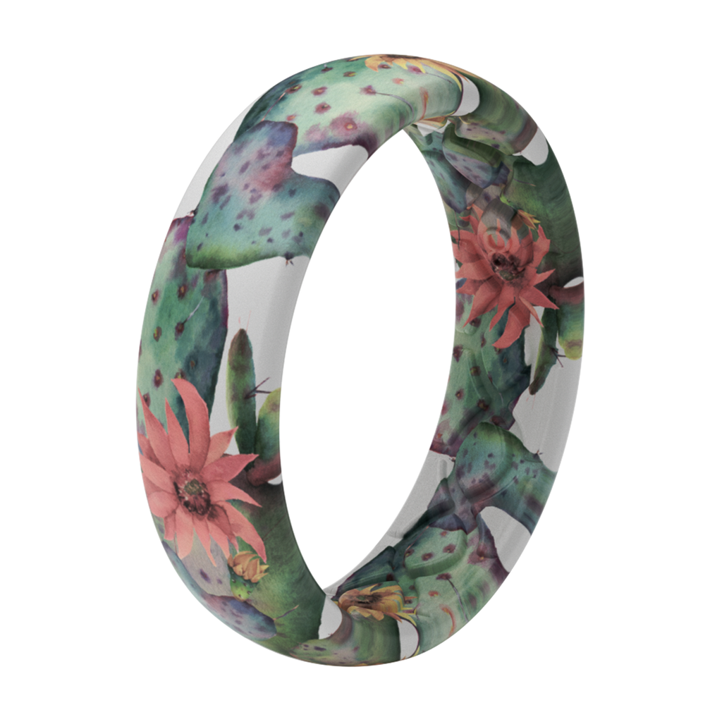 Cactus silicone ring discount