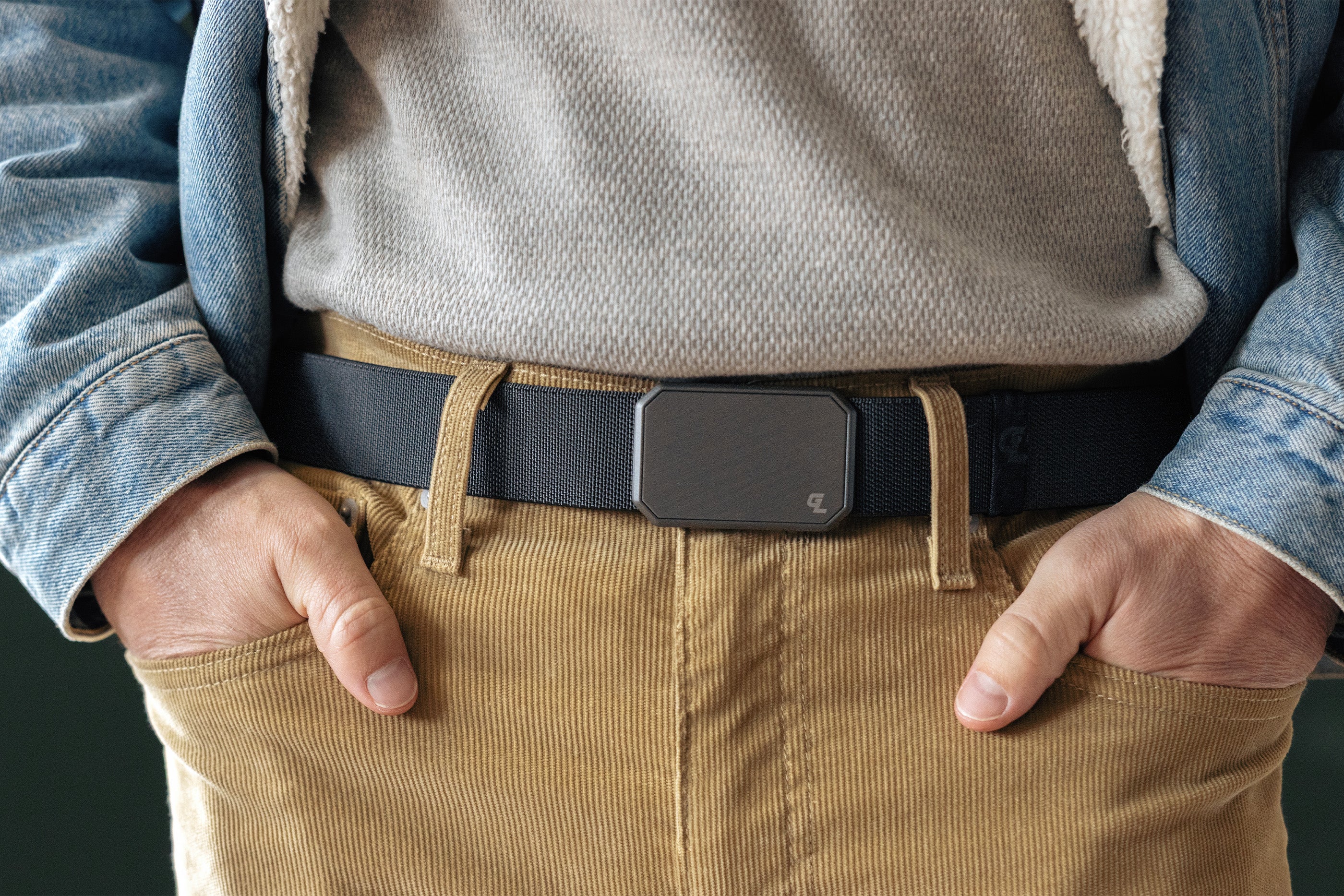 Groove Life Black Belt with Gun Metal Buckle View