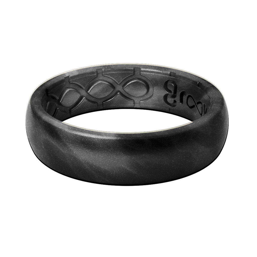 Wedding Band Groove Ring Pearl Tungsten Ring Groove Wedding Rings