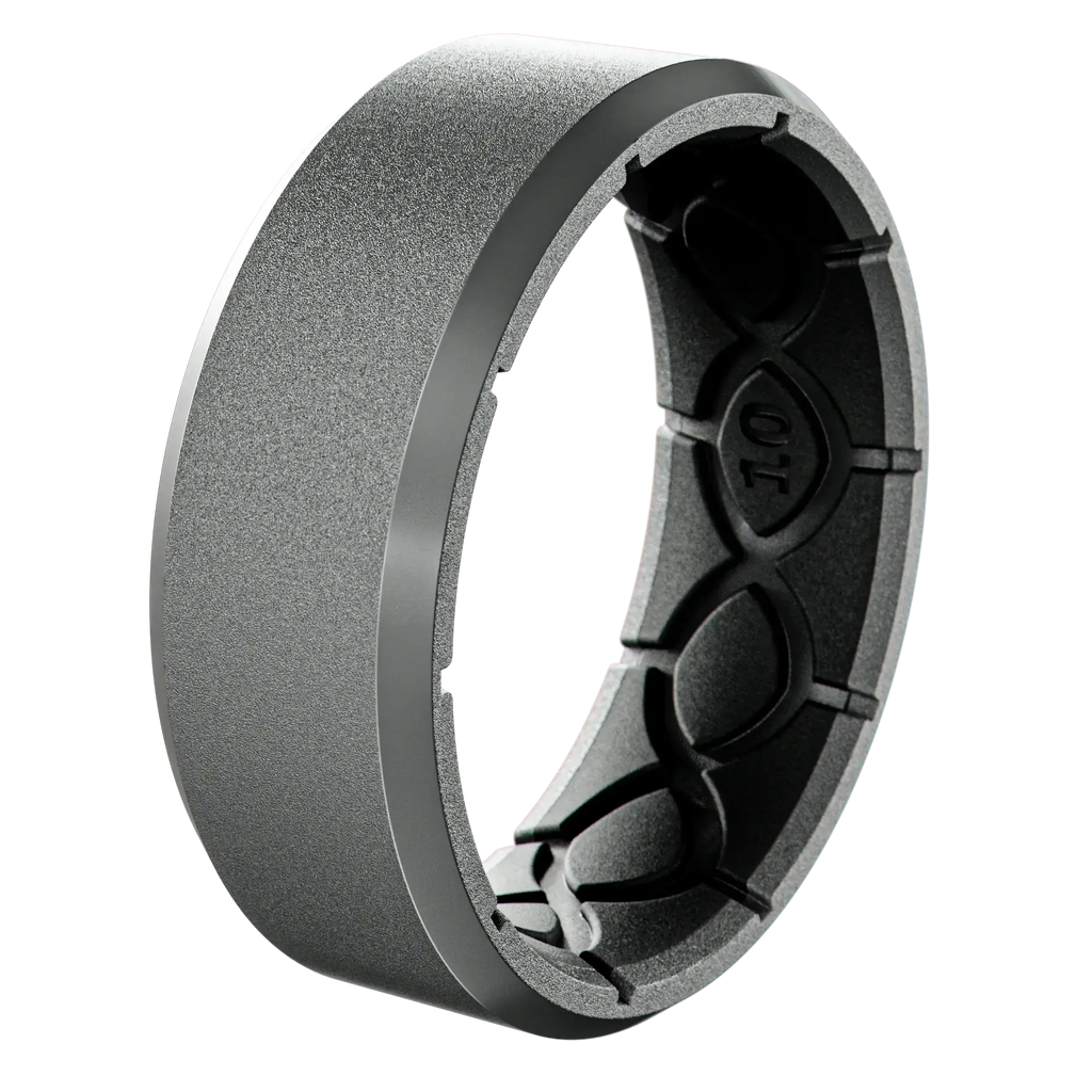 Zeus Edge Deep Stone Grey Ring