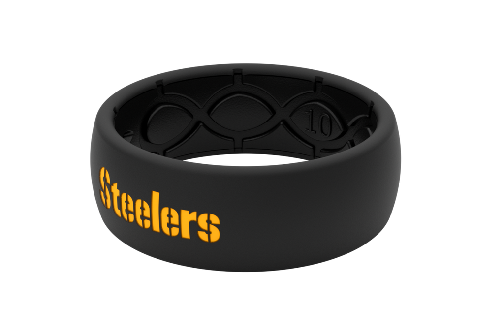 Pittsburgh Steelers Silicone Wedding Ring Lifetime Warranty Groove Life