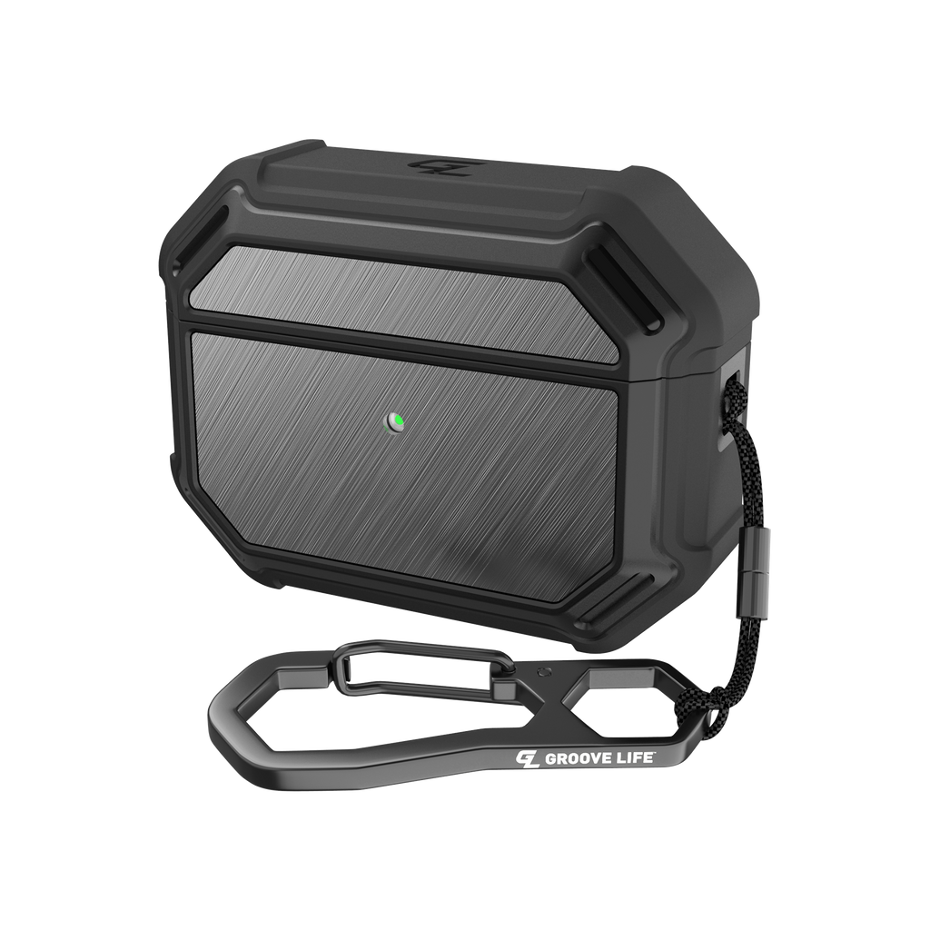 Groove Case Black/Gun Metal Aluminum AirPods Pro
