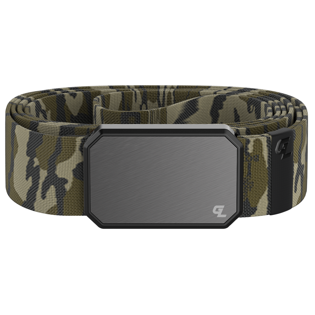 Groove Belt Gun Metal/Mossy Oak Bottomland Groove Life
