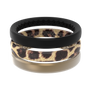 Leopard - Stackable Ring front view