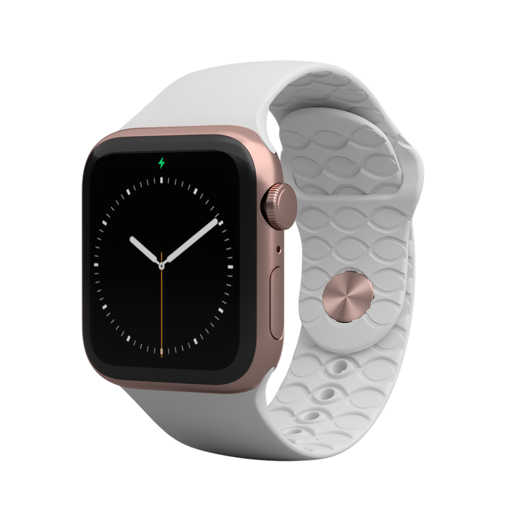Get Our Solid White Groove Life Apple Watch Band Now