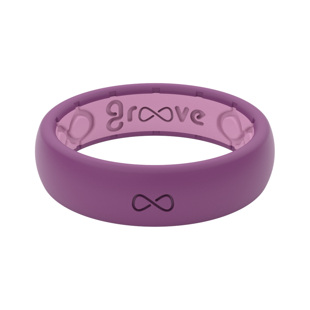 Groove Silicone Wedding Band Lilac Purple Groove Life