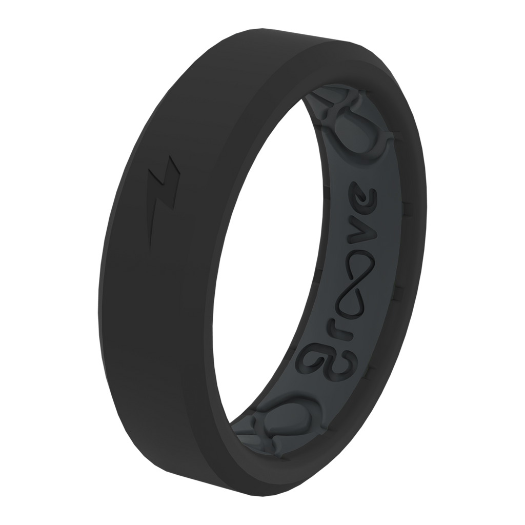 Louisville Cardinals Groove Life Thin Ring - Black
