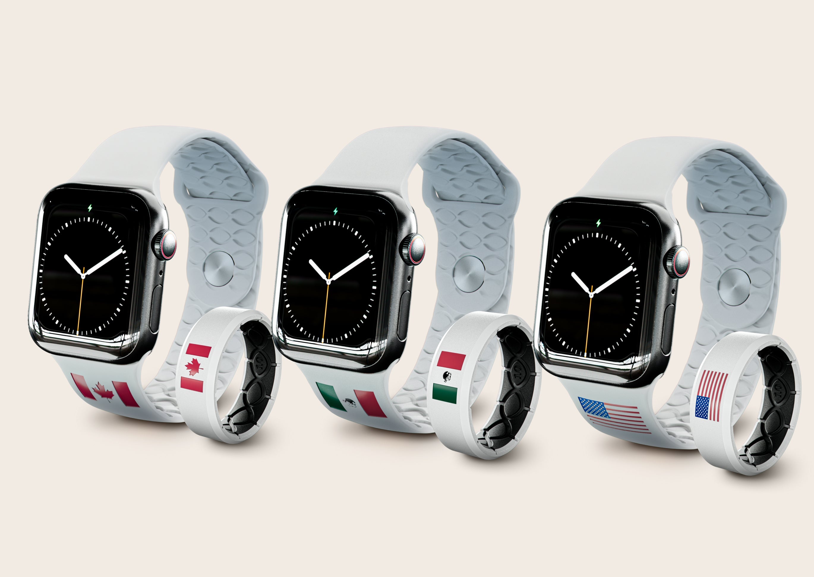 world cup flag rings and watchbands