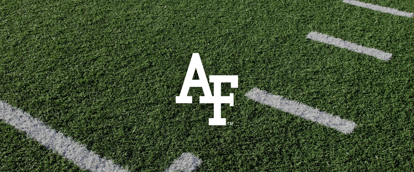 Air Force logo on football field