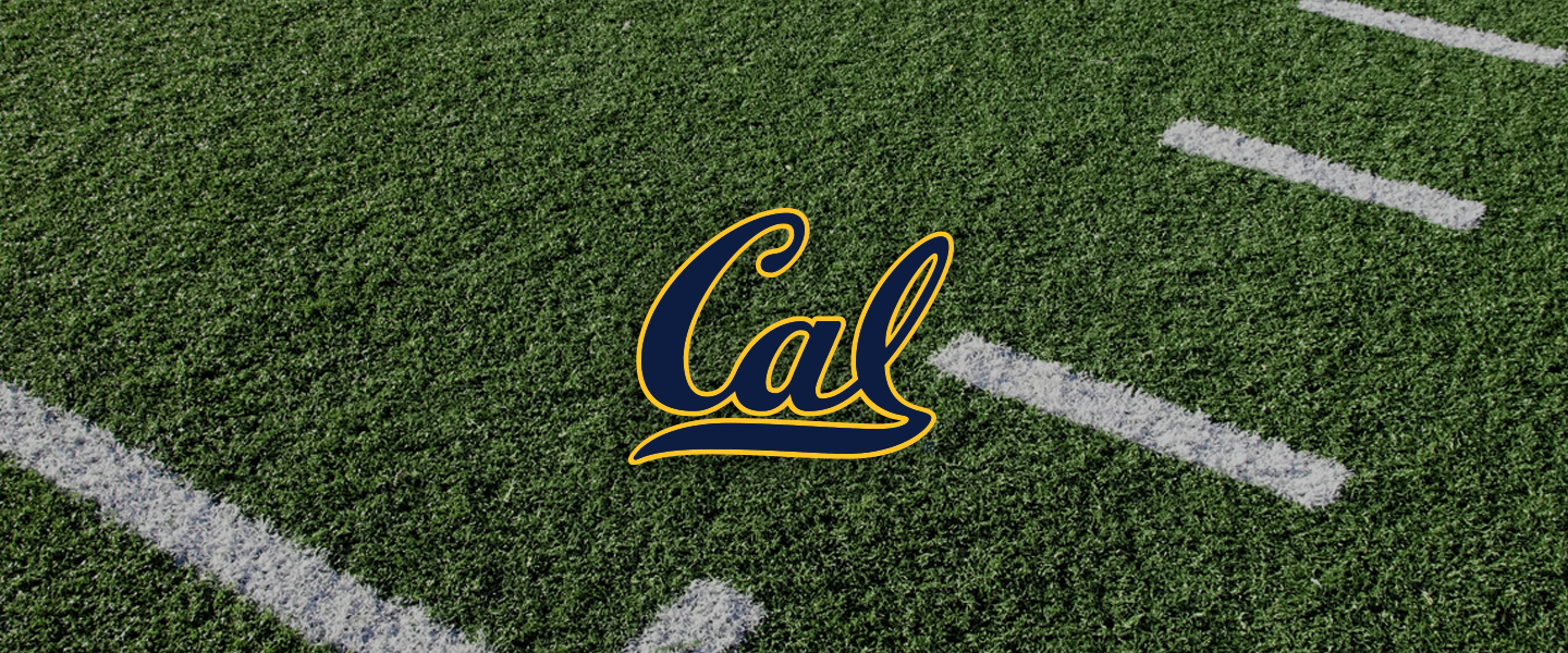 California Berkeley logo on football field