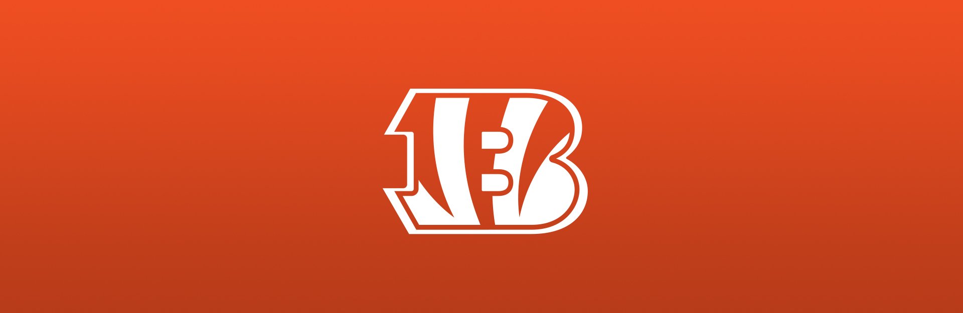 Bengals logo on orange background