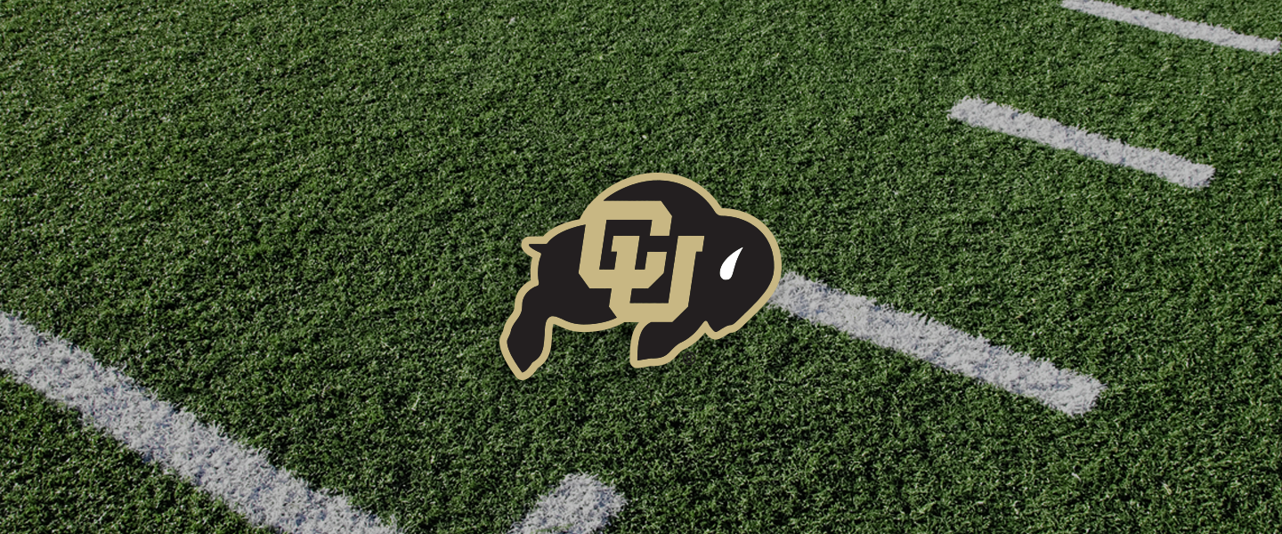 Colorado logo on football field