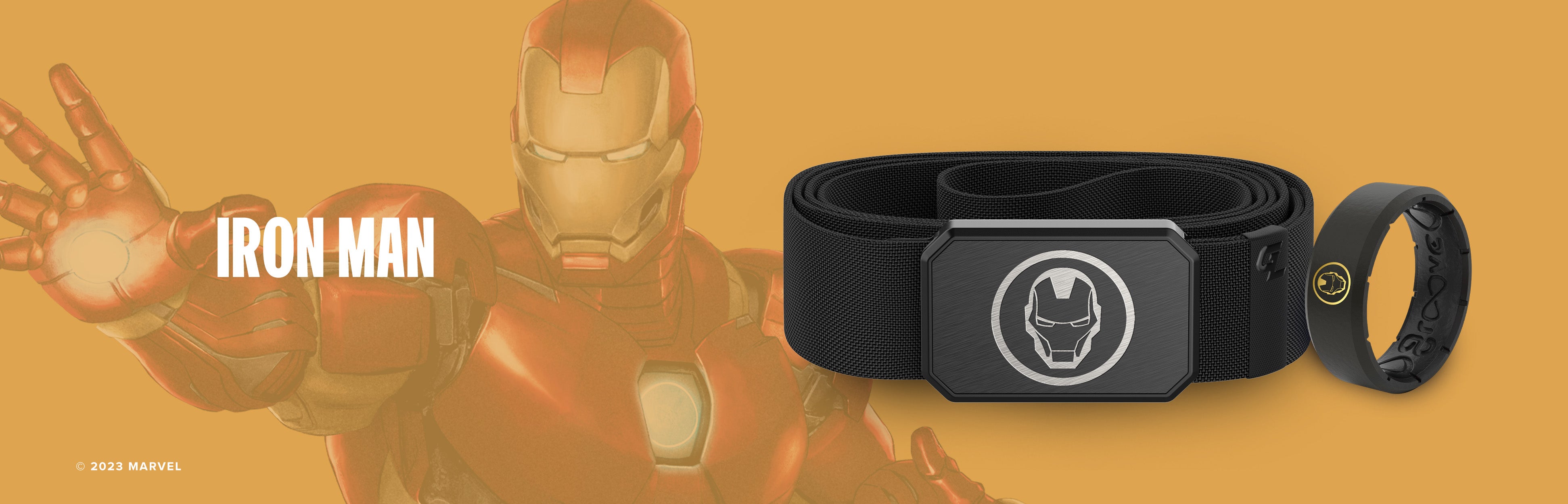 Iron man belts and rings by Groove Life