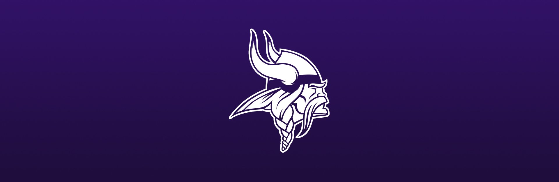 Minnesota Vikings logo on purple background