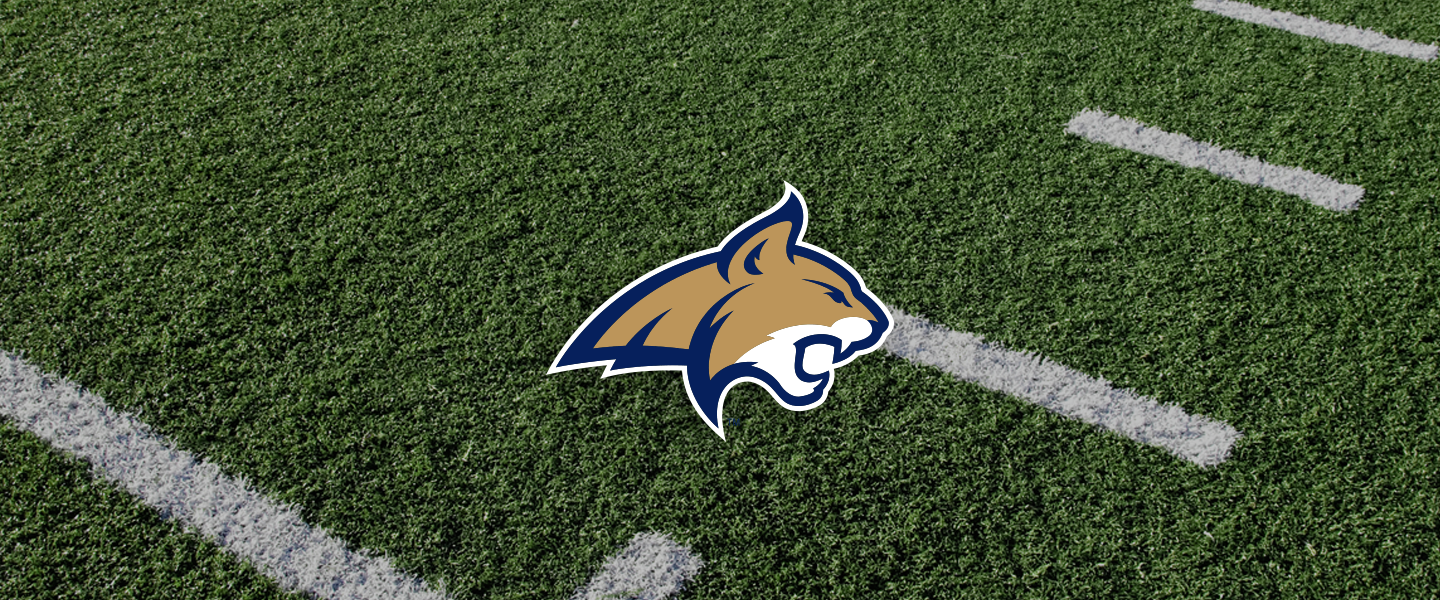 Montana State logo on football field