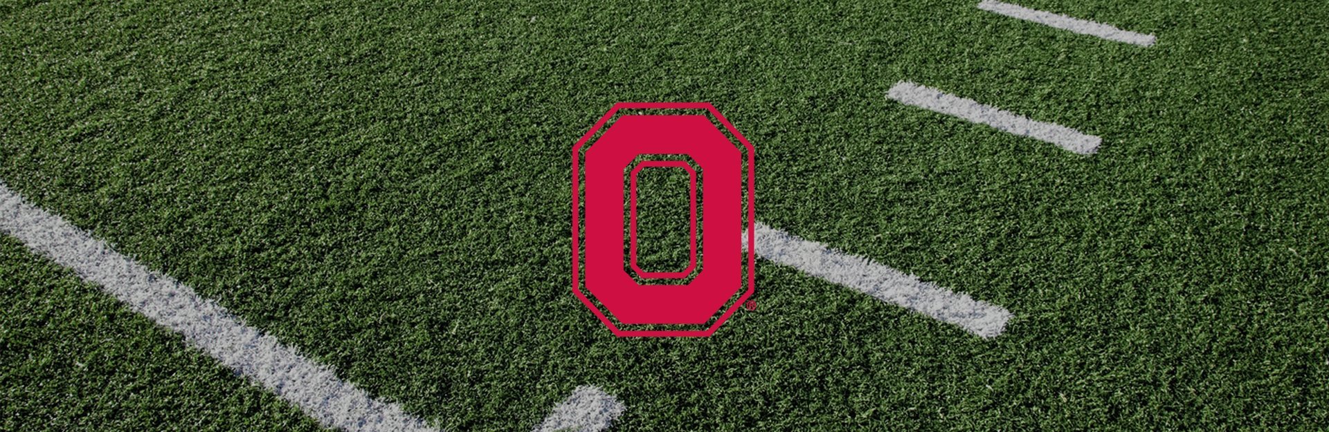 Ohio State logo on football field