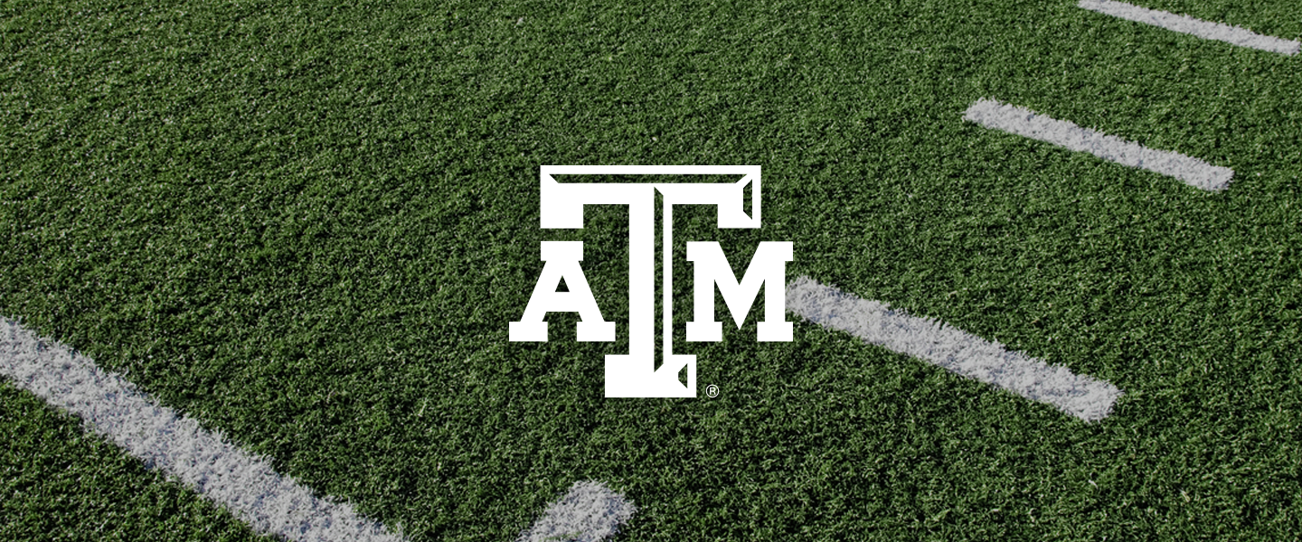 Texas A&M Collegiate Silicone Rings, Texas A&M logo on football field