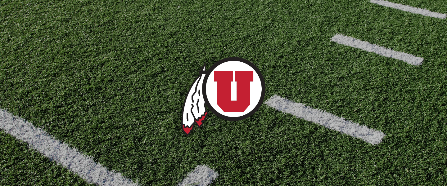 Utah logo on football field
