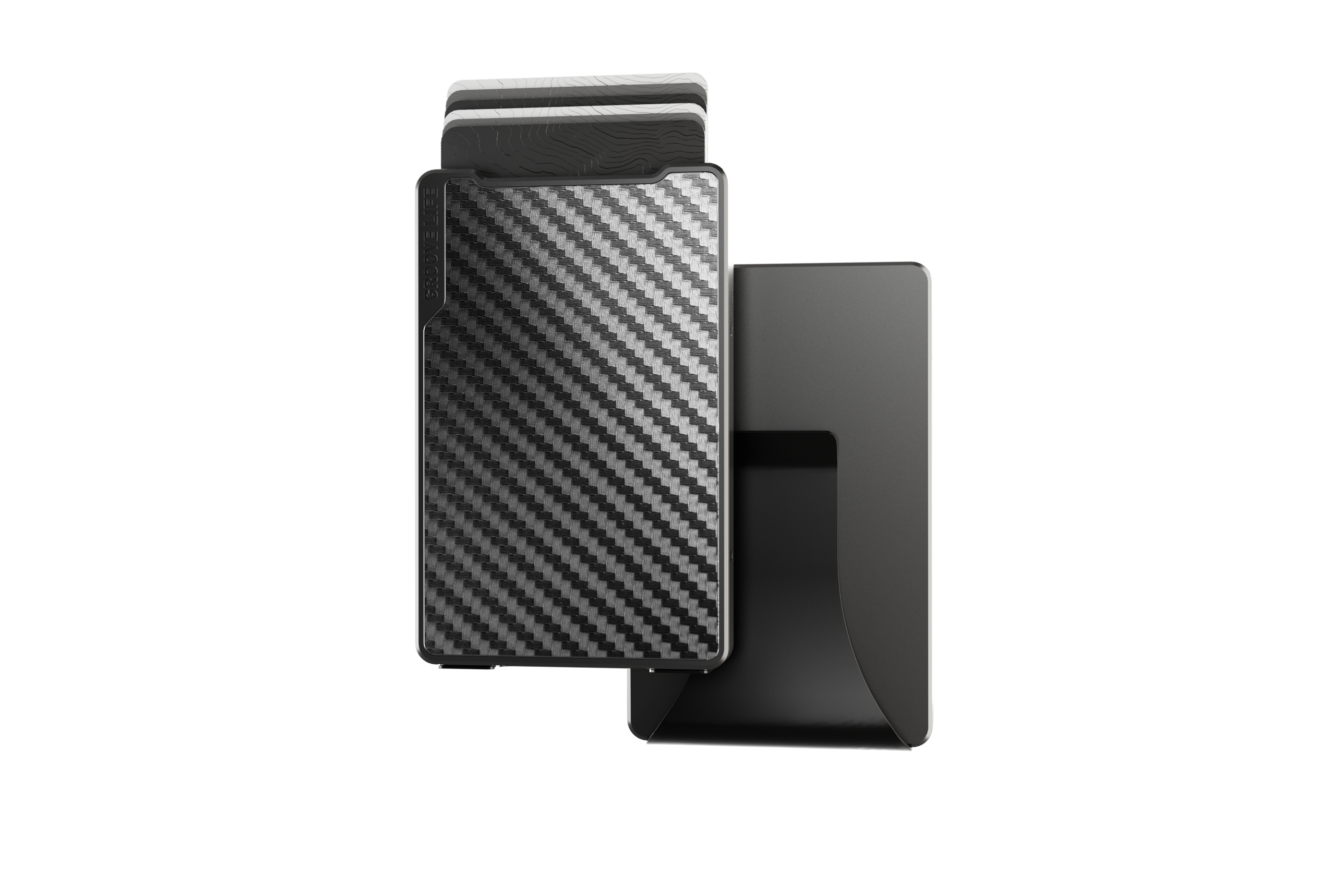 Groove Wallet® Carbon Fiber - Gun Metal