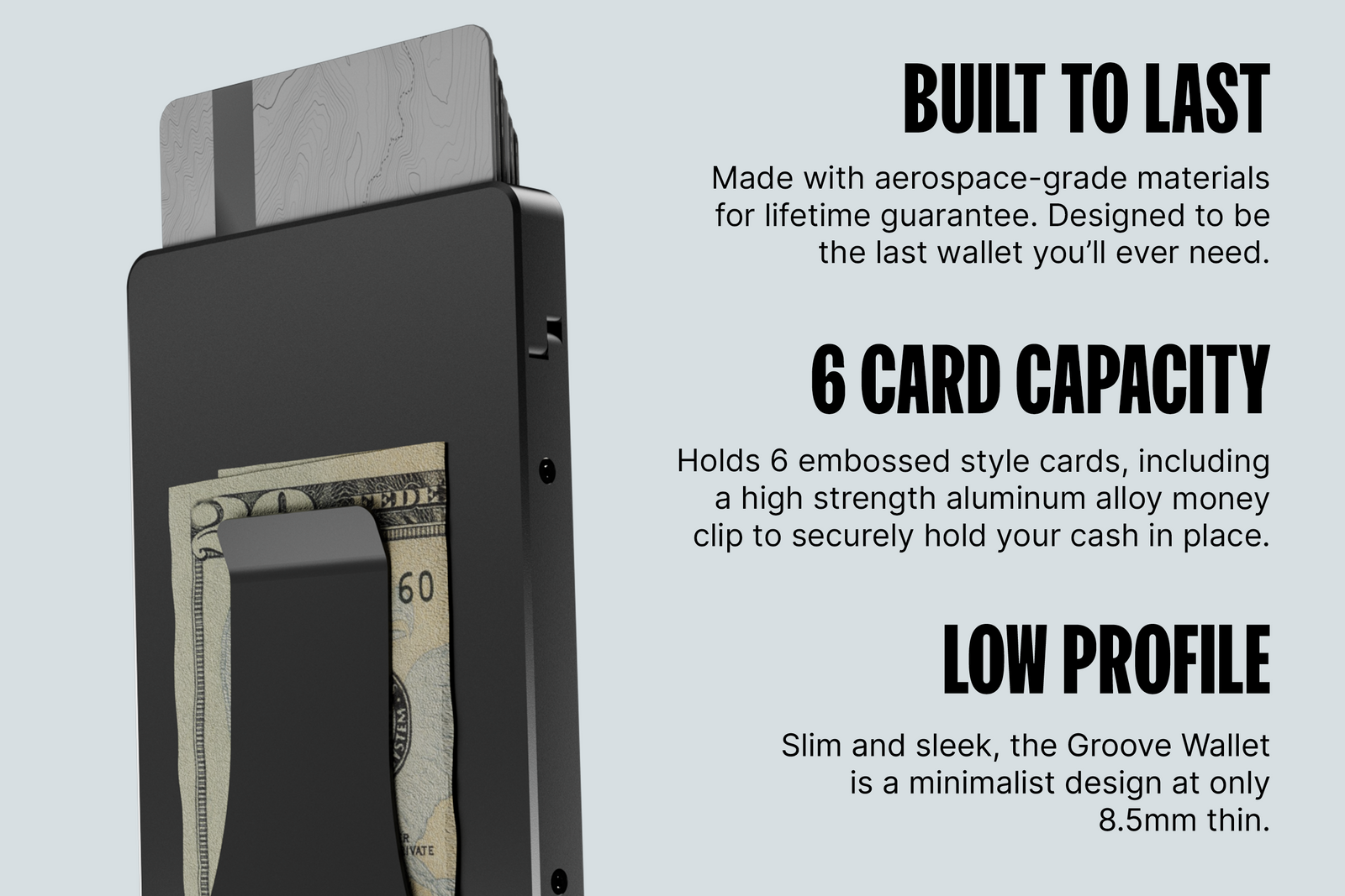 Groove Wallet® Carbon Fiber - Midnight Black image 2