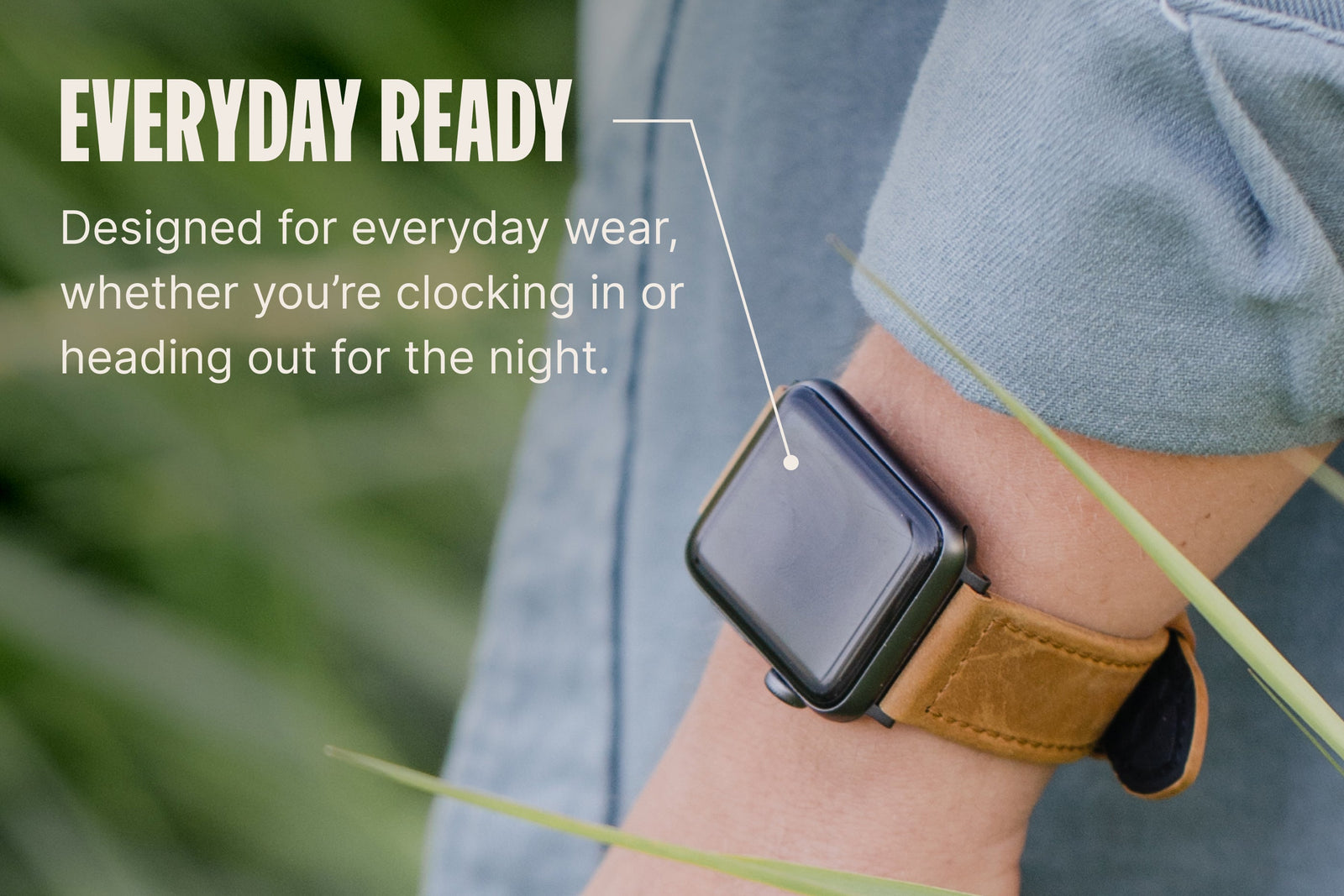 Vulcan Trek - Tan Apple Leather Watch Band image 4