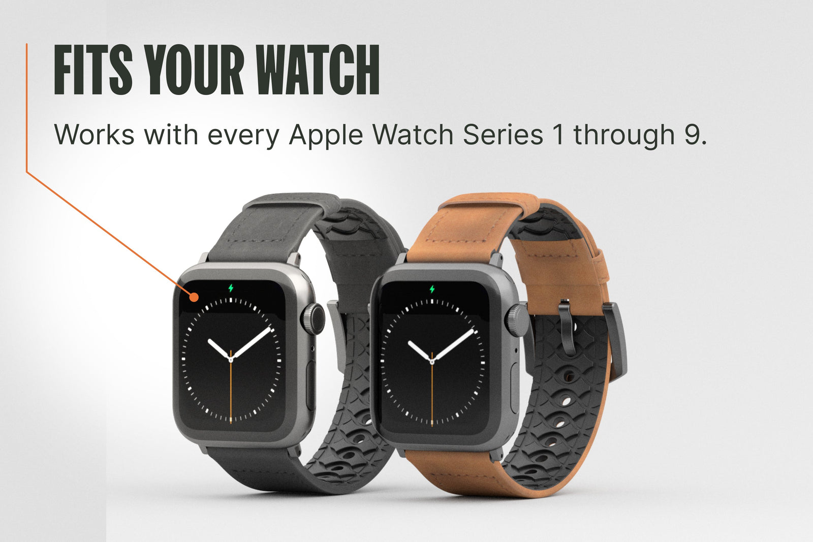 Vulcan Trek - Tan Apple Leather Watch Band image 5