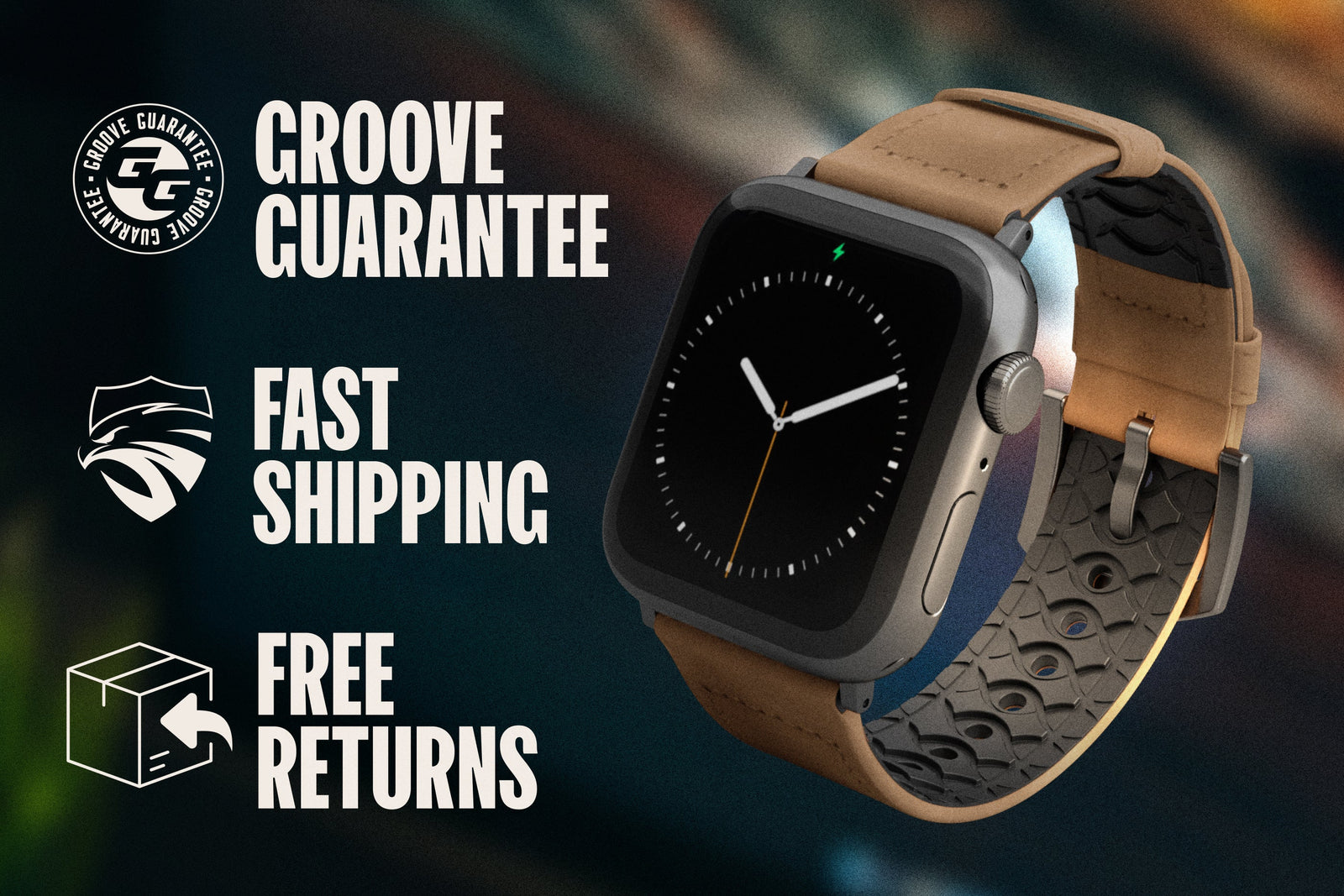 Vulcan Trek - Tan Apple Leather Watch Band image 6