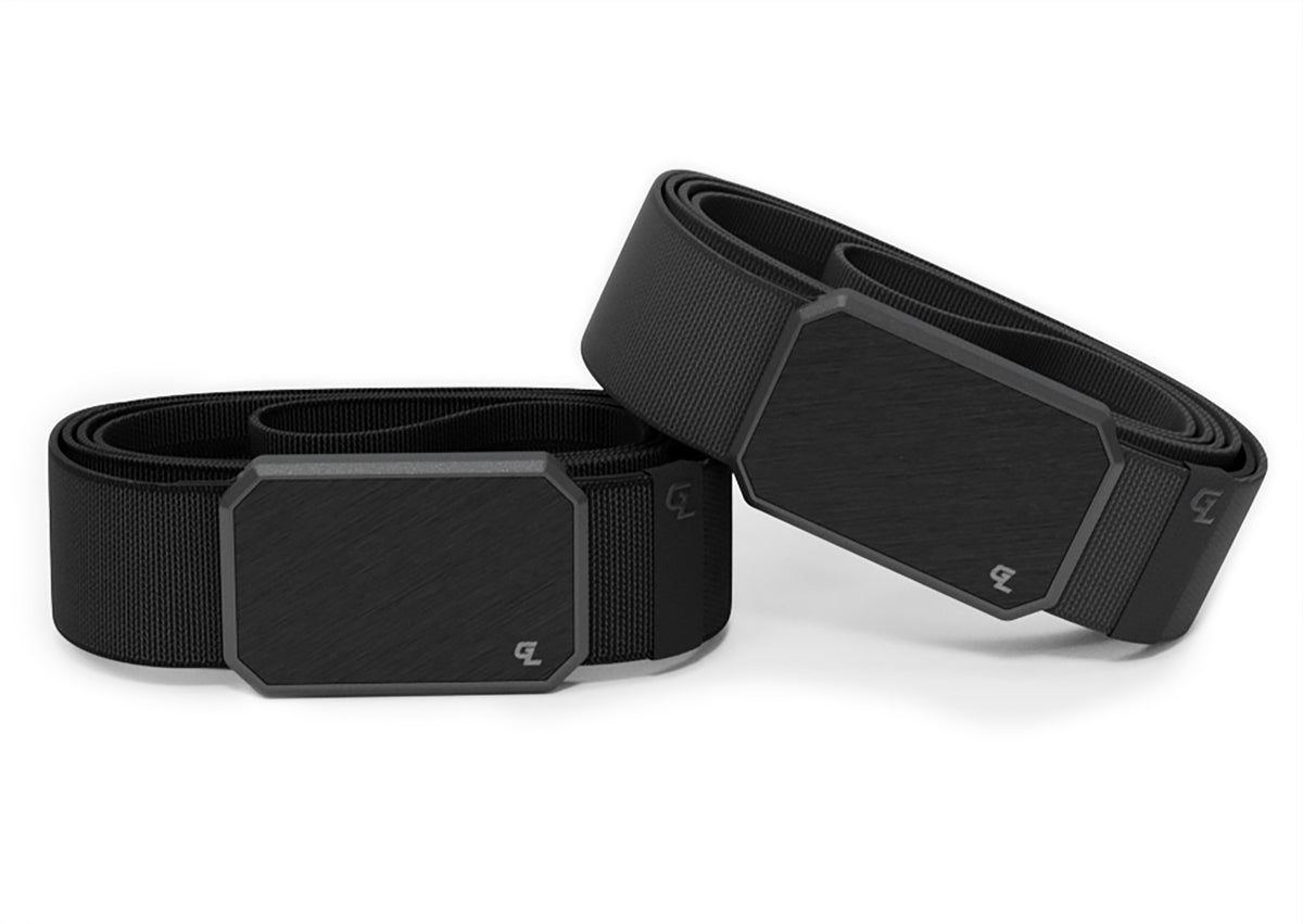 Groove Life black and deep stone grey belts