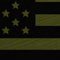 America Black & Moss Green - Hero Flag