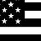 America Black & White - Hero Flag