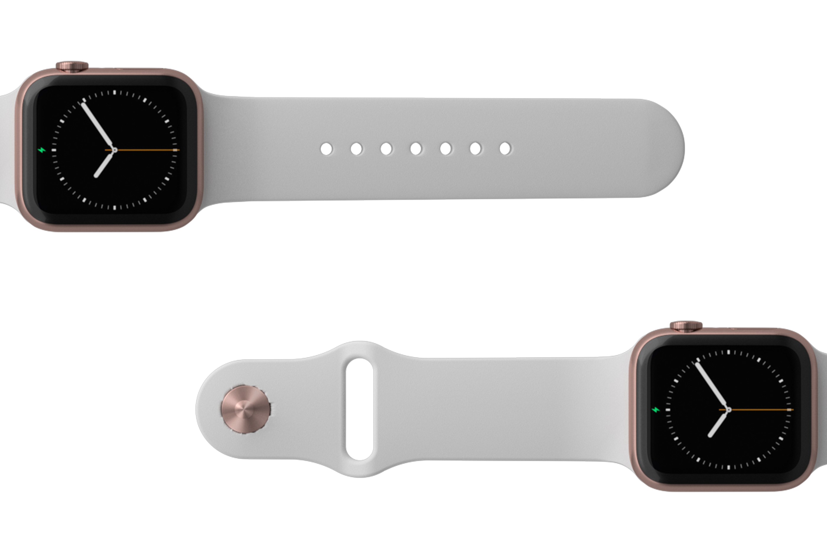 White and silver apple watch sales