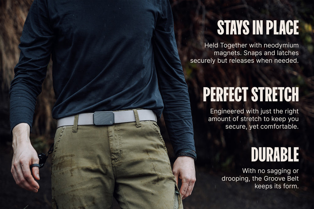 Groove Belt Gun Metal/Brown Groove Life