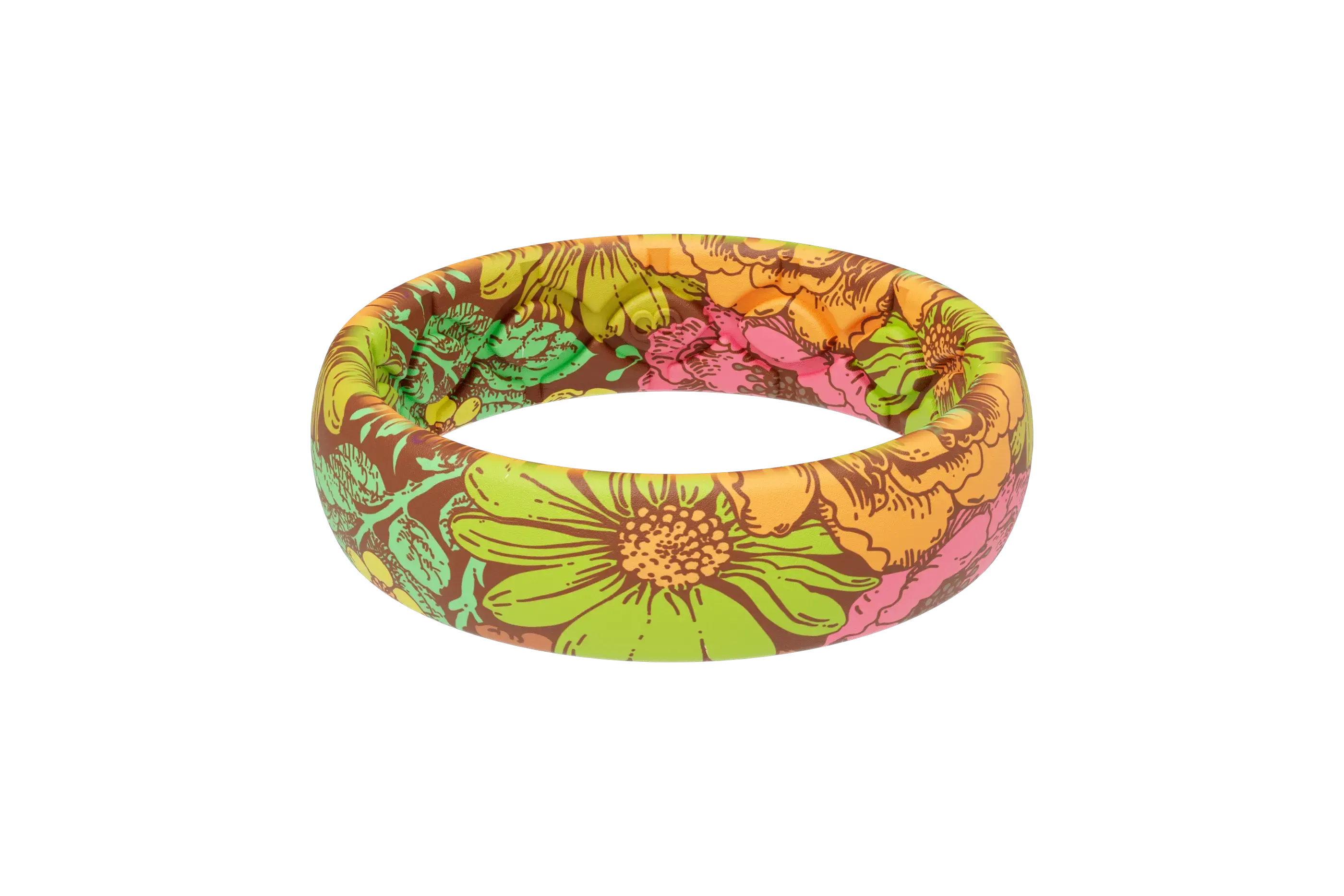 Groove Life Aspire Retro Floral Ring View 1