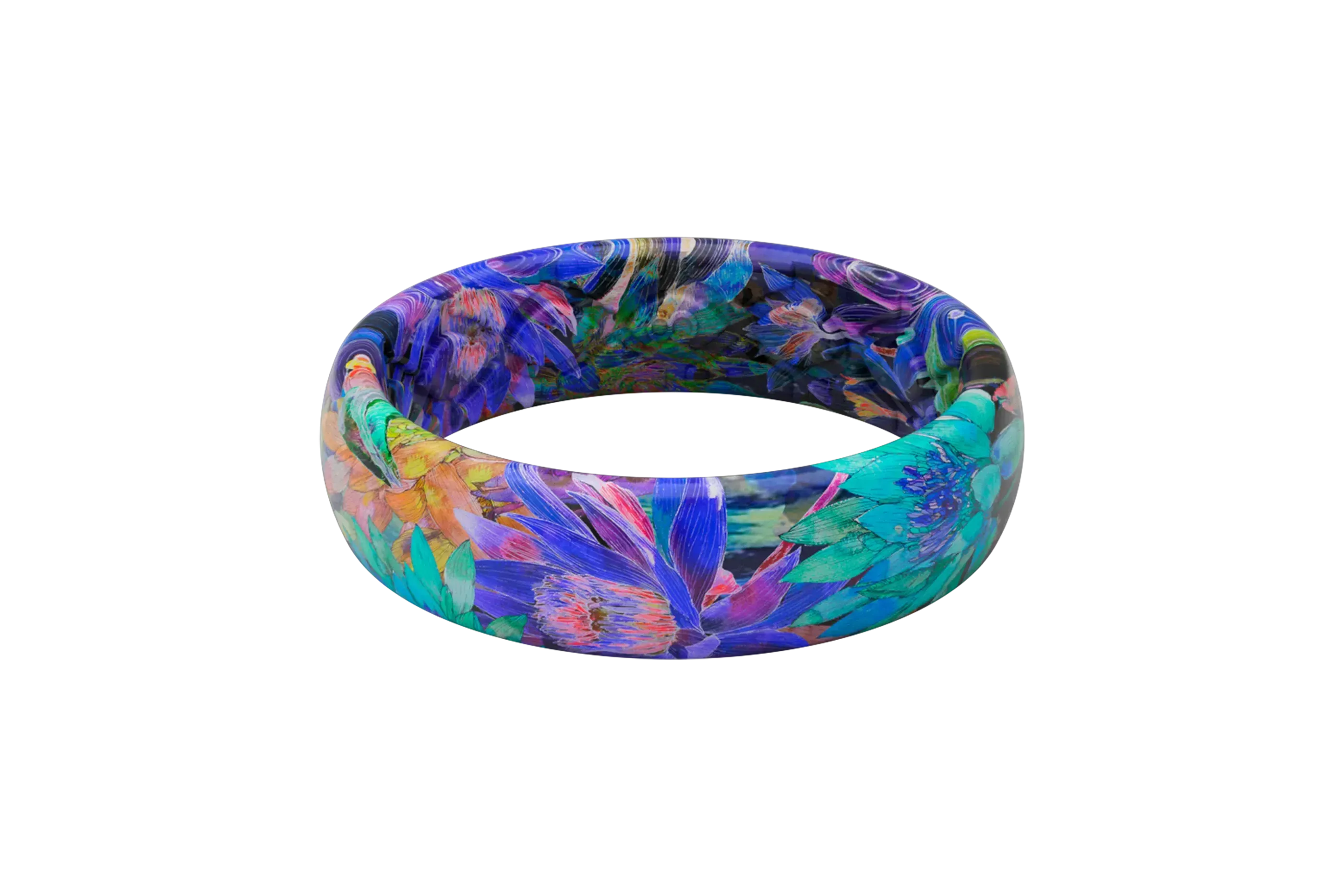 twilight blossom thin ring front