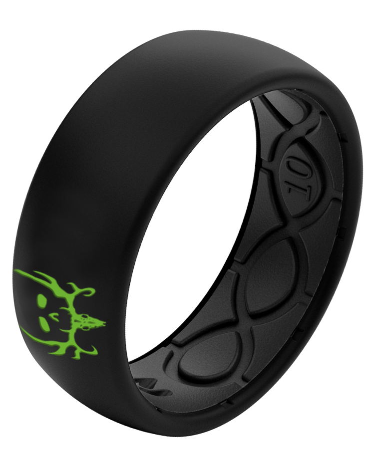 Rings-Original-Bone Collector Black & Green Ring features image