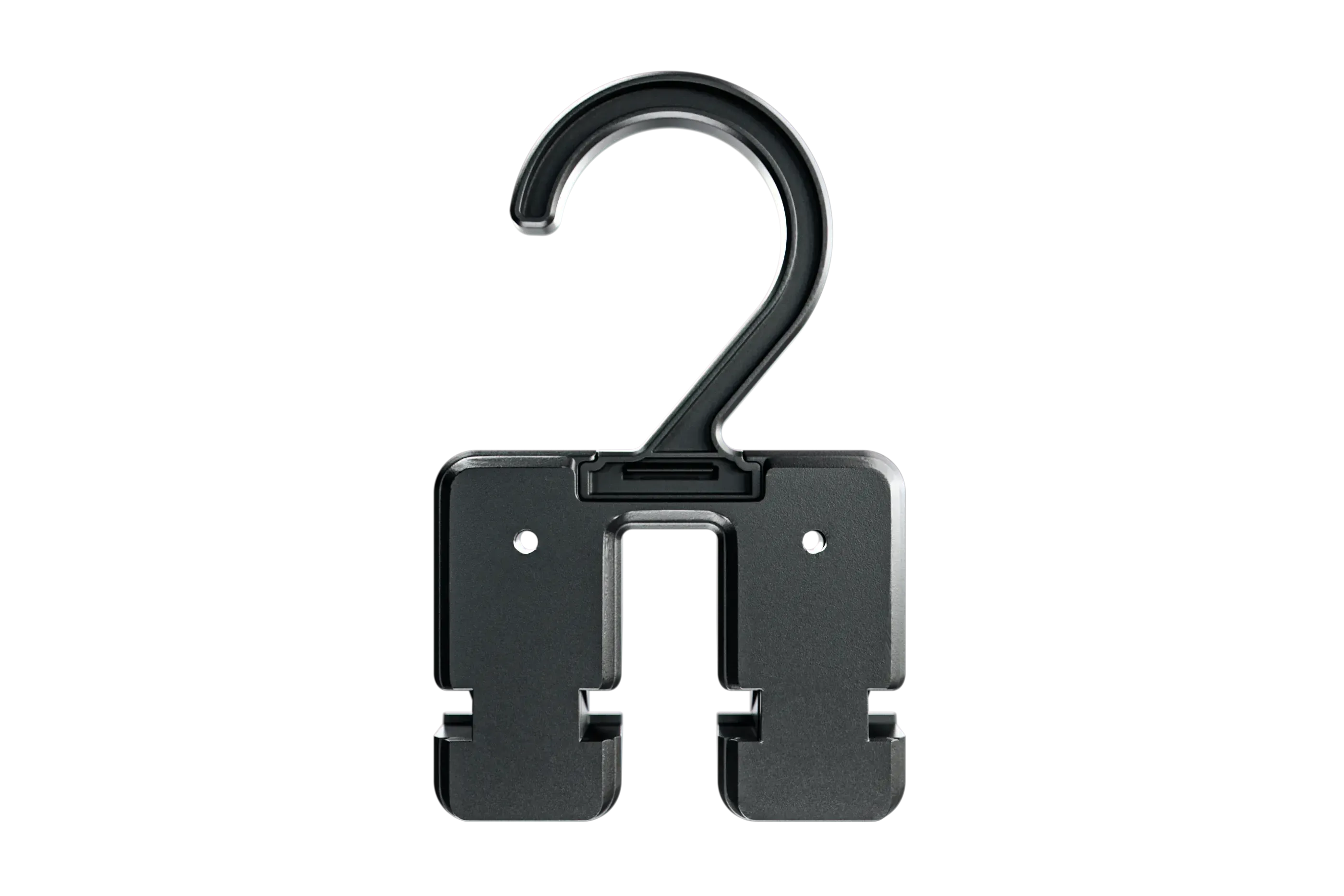 Groove belt hanger (rear view) on a white background