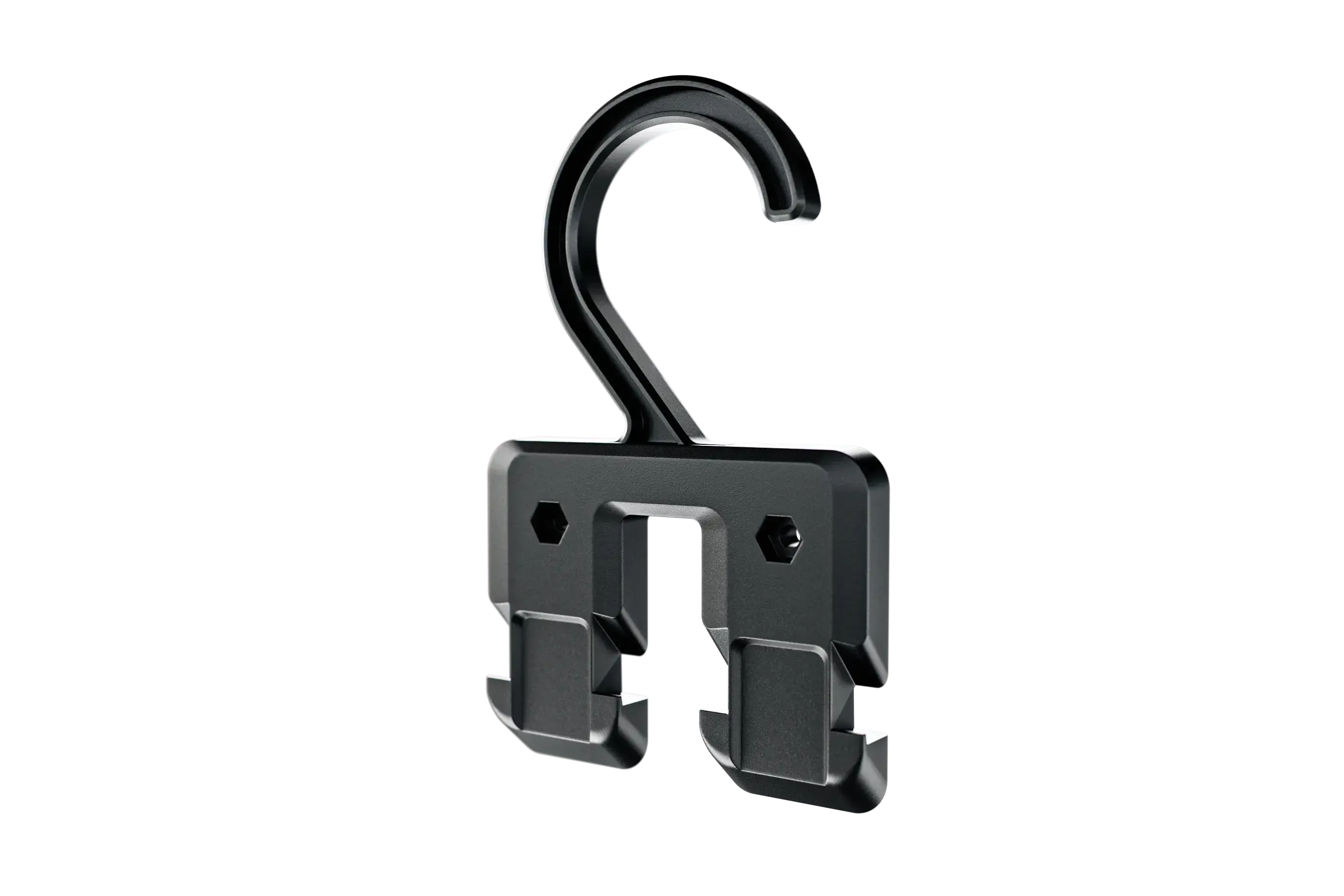 Groove belt hanger on a white background
