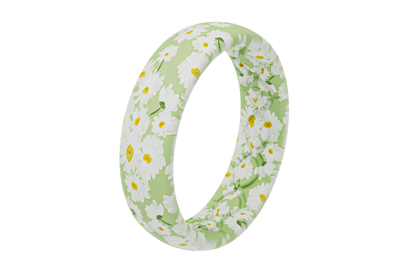 April Daisies Thin Ring