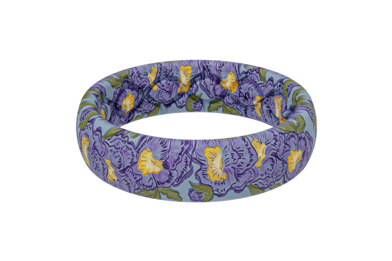 February Violets Thin Ring