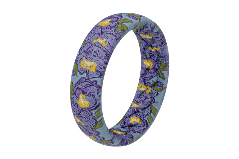 February Violets Thin Ring