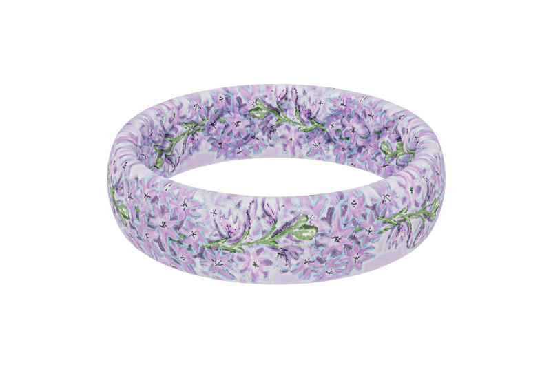 July Delphinium Thin Ring