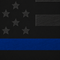 Black/Blue Line - Hero Flag