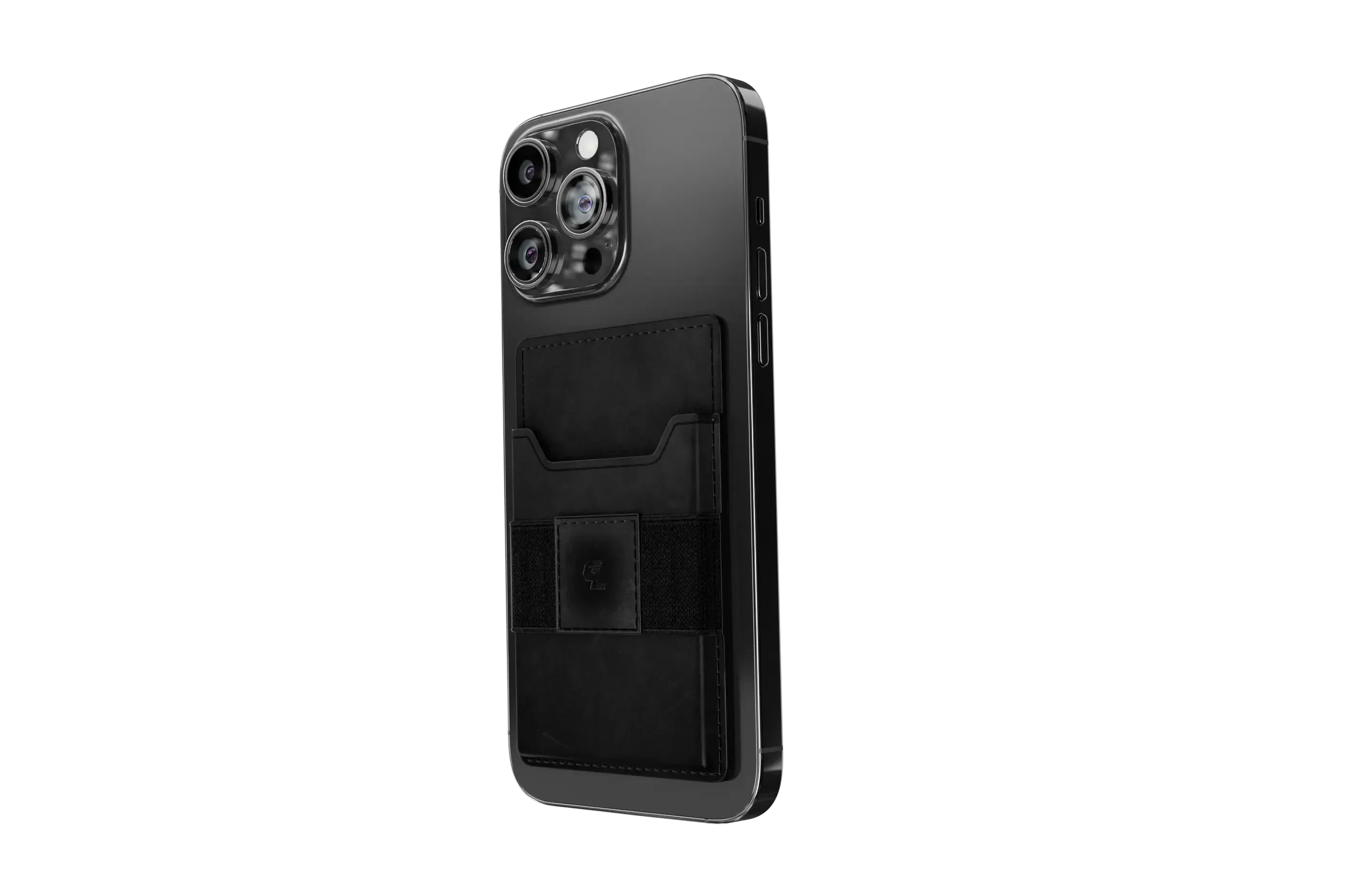 Groove Wallet Go™ - Black Leather Go Nano Suction iPhone Image