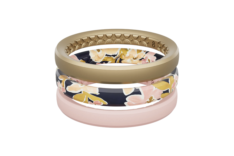 blush stackable ring view 1