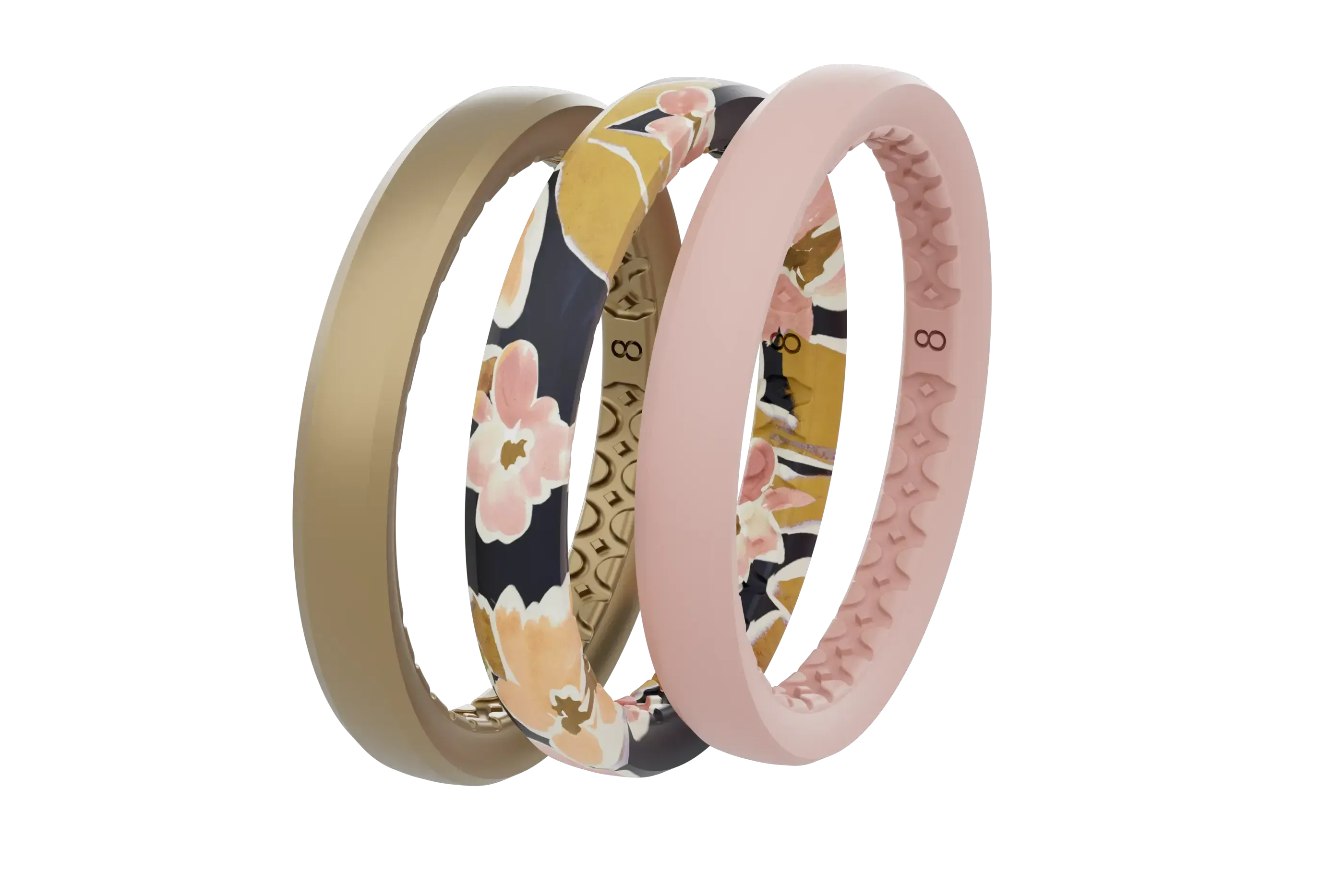 blush stackable ring view 2