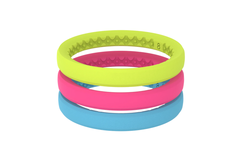 Boardwalk stackable ring viewed front on 