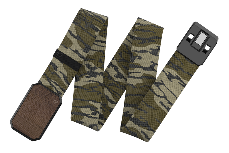 Groove Belt Walnut/Mossy Oak Bottomland viewed laid out