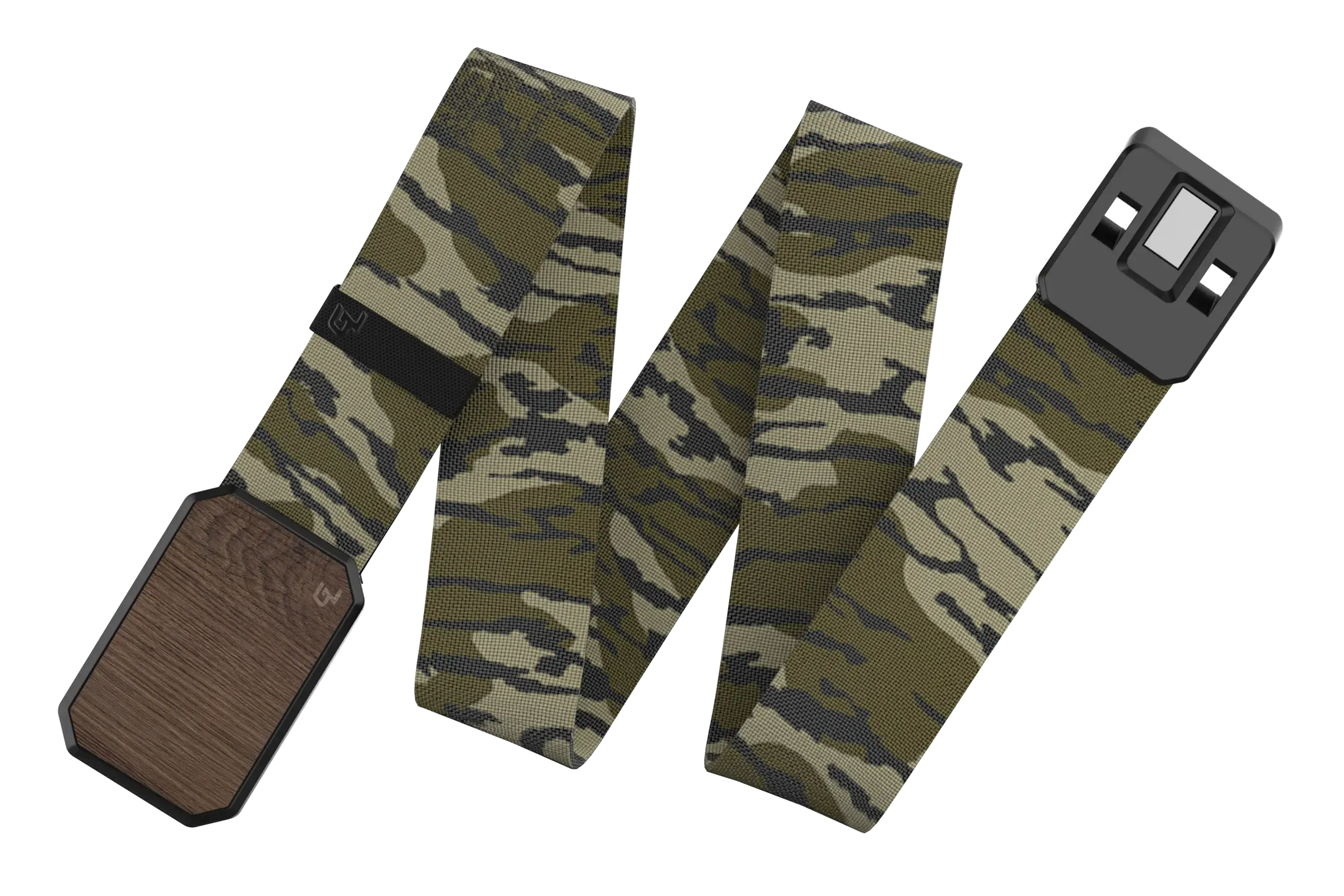 Groove Belt Walnut/Mossy Oak Bottomland viewed laid out