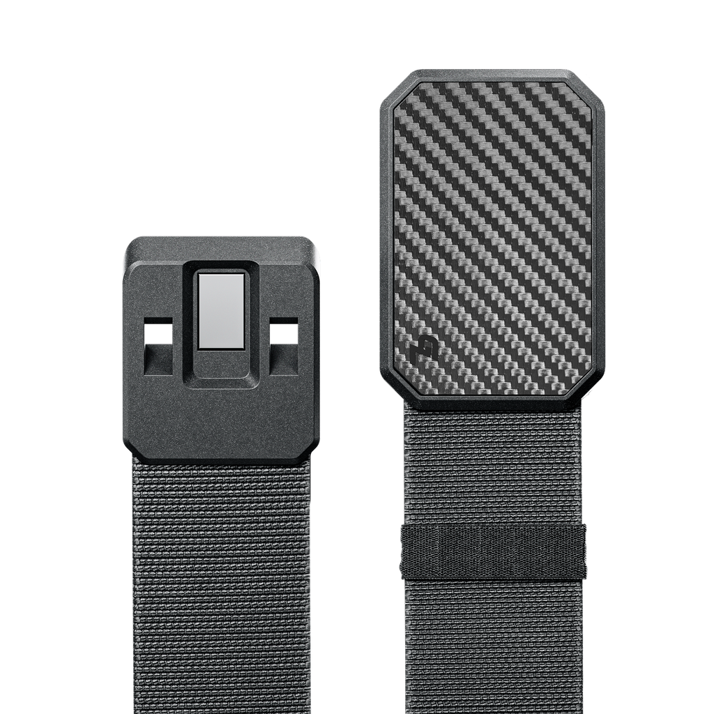 Grey Belt With Carbon Fiber Buckle from Groove Life